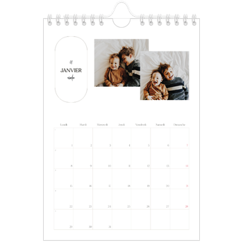 Calendrier photo A5 — Une ébauche