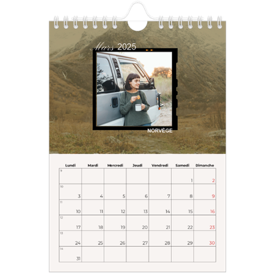Calendrier photo A5 — Envie d'aventures [Mars]