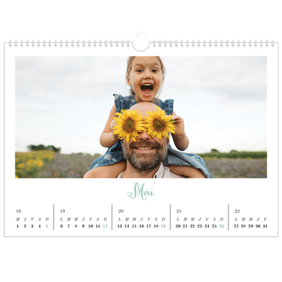 Calendrier photo A3 — Bienvenu au monde [couverture]