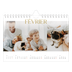 Calendrier photo A5 — Large texte Doré [Février]