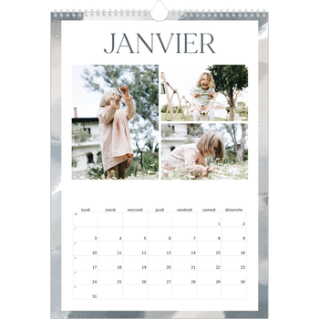 Calendrier photo A3 — Effet pinceau
