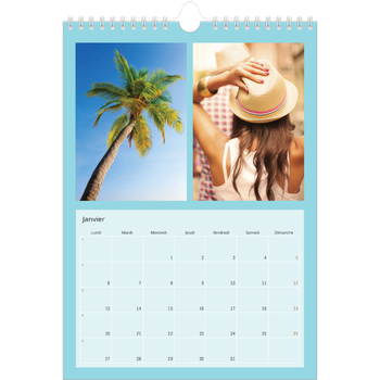 Calendrier photo A4 — Panel de couleur