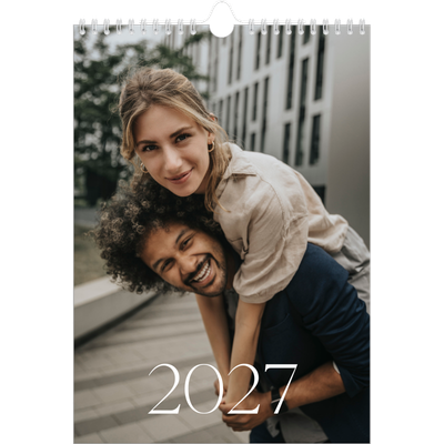 Calendrier photo A4 (20 x 30 cm) — Plus grand que la vie [couverture]