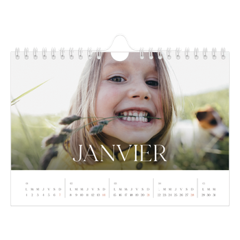 Calendrier photo A5 — Douze jolis mois