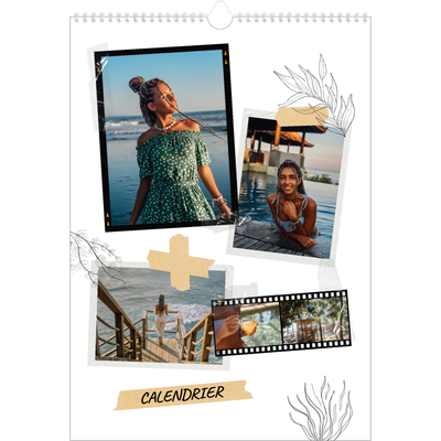 A3 Calendrier annuel — Esprit scrapbook [couverture]
