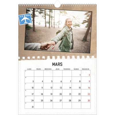 A3 Calendrier annuel — Parts unknown [Mars]