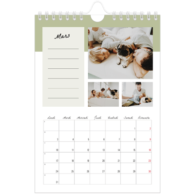 Calendrier photo A5 — Agenda 'To Do' list [Mars]