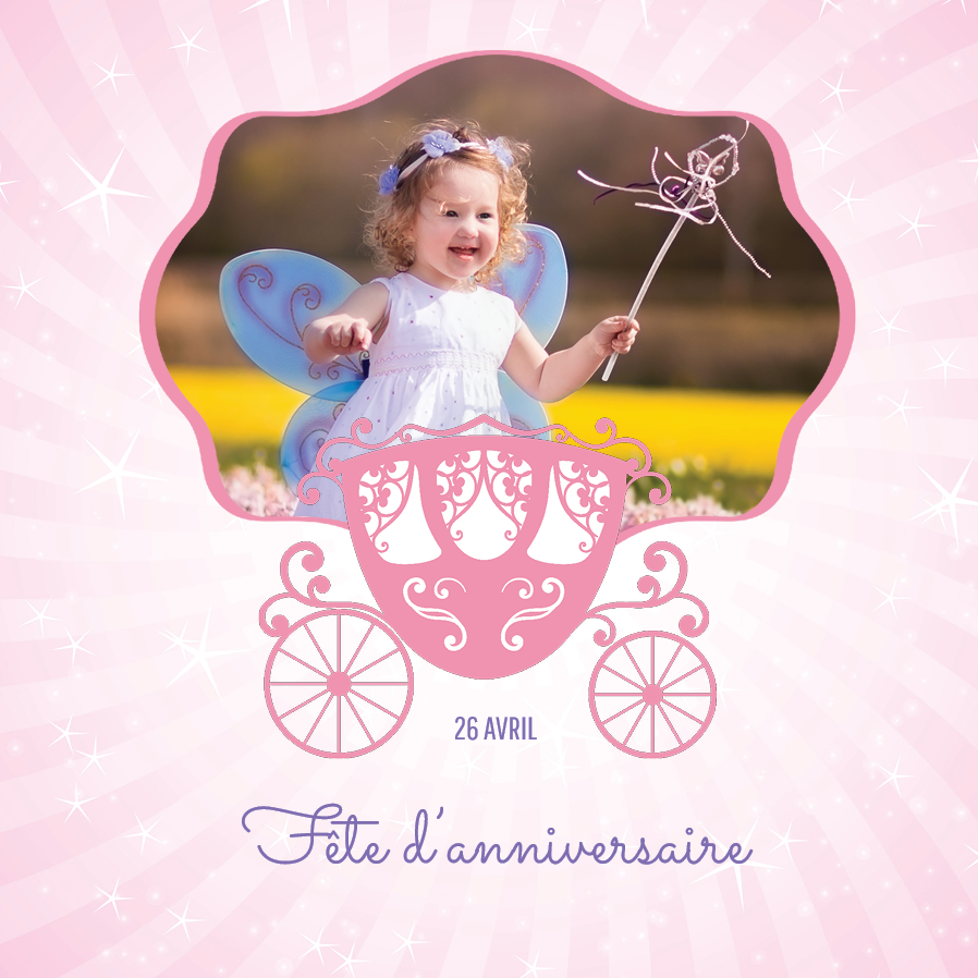 Cartons d'invitation — Fête de Princesse