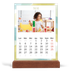 Calendrier de bureau support bois - portrait  — Effet pinceau [couverture]