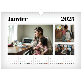 Calendrier photo A3 — Une de magazine