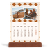 Calendrier de bureau support bois - portrait  — Motifs rétros [couverture]