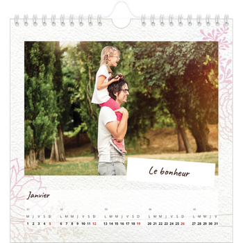 Calendrier photo carré — Ornements bucoliques
