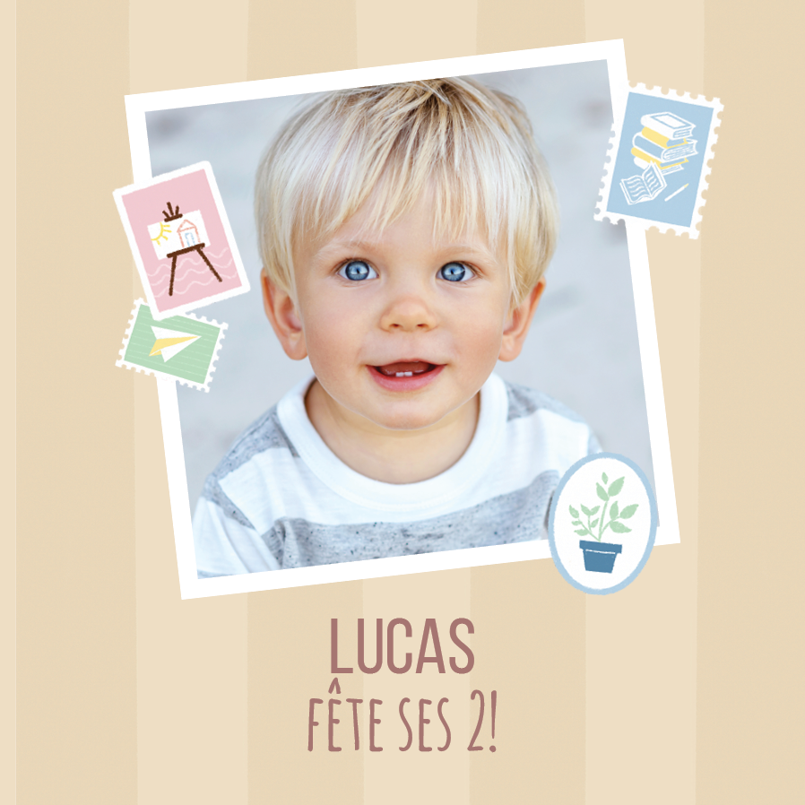 Cartons d'invitation — Stickers amusants