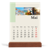 Calendrier de bureau support bois - portrait  — Vues du monde [couverture]