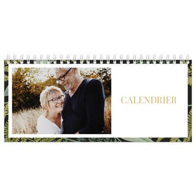 Calendrier de bureau — Papier peint floral [couverture]