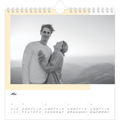 Calendriers annuels carré — Écrans de couleur [couverture]