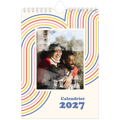 Calendrier photo A5 — Rayures rétros [couverture]