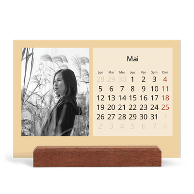 Calendrier de bureau support bois - paysage   — Neo Scandi [couverture]