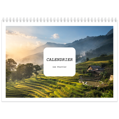 Calendrier photo A4 double (30 x 40 cm) — Toute l'histoire [couverture]