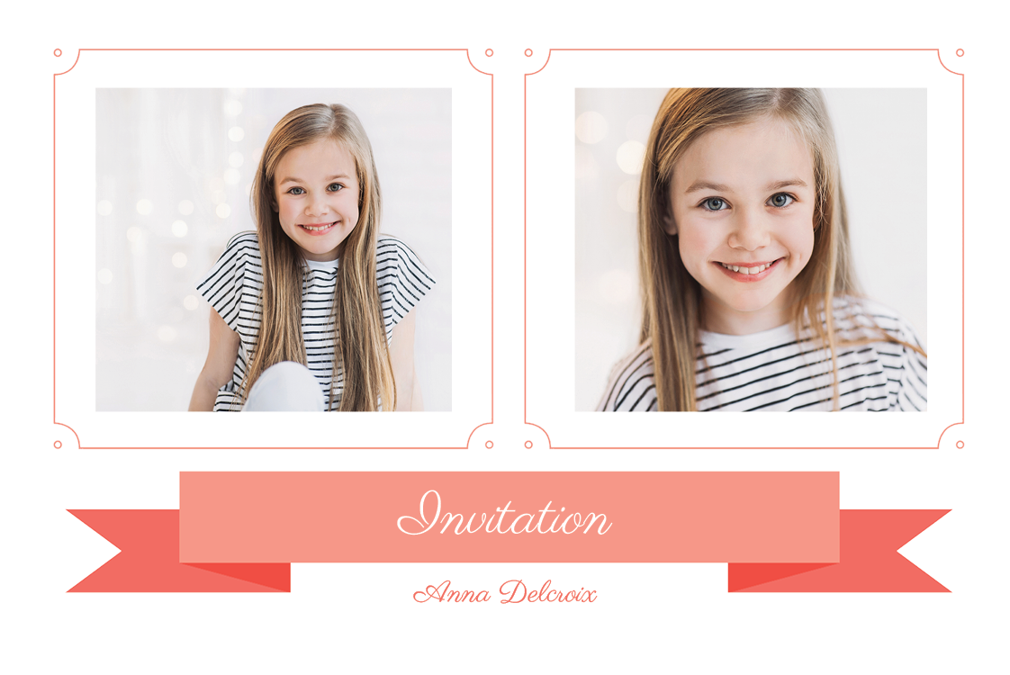 Cartons d'invitation — Image mirroir