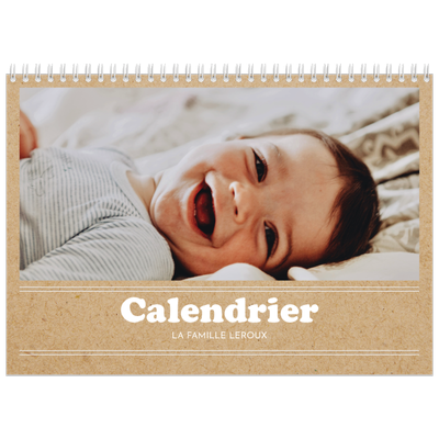 Calendrier photo A4 double (30 x 40 cm) — Chronique de l'année [couverture]
