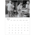 Calendrier photo A4 double (30 x 40 cm) — Noir et blanc élégant [Février]