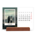 Calendrier de bureau support bois - paysage   — L'édition portrait [Février]