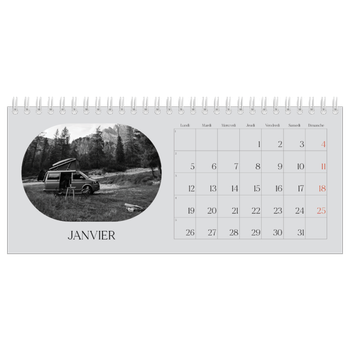 Calendrier de bureau — Sur la route