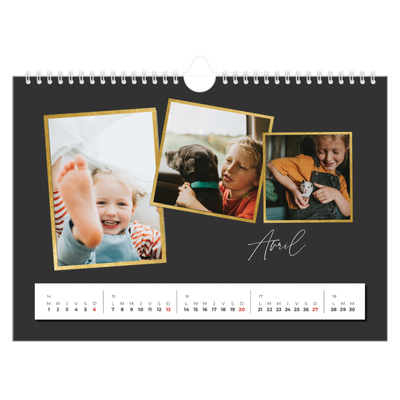 Calendrier photo A4 — Tellement de souvenirs [Avril]