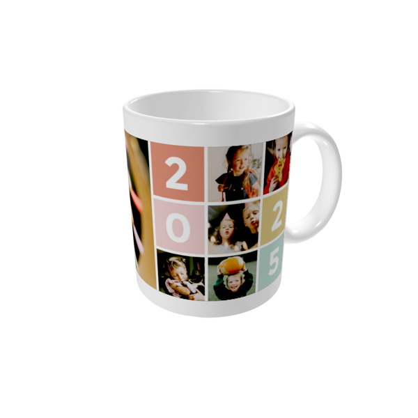 Mug personnalisé — Lettrage coloré