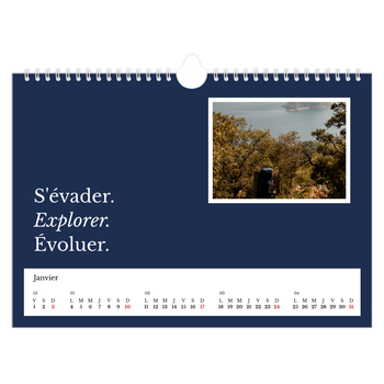 Calendrier photo A4 — Terre éditoriale