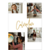Calendrier photo A4 (20 x 30 cm) — Calligraphie dorée [couverture]