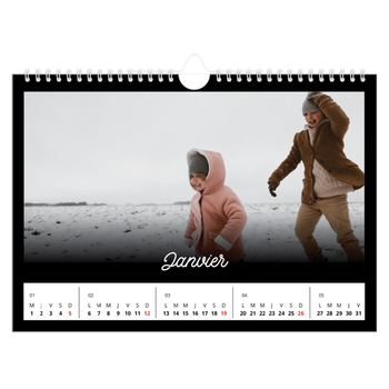 Calendrier photo A4 — Diapositive