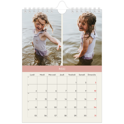 Calendrier photo A5 — Chapitres pastel [couverture]
