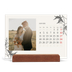 Calendrier de bureau support bois - paysage   — Encre & lierre [Janvier]