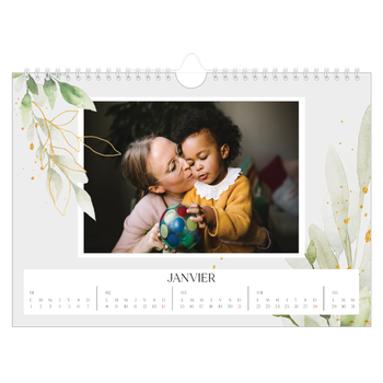 Calendrier photo A4 — Éclaboussure florale