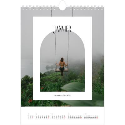 Calendrier photo A4 (20 x 30 cm) — L'arche ouverte [Janvier]