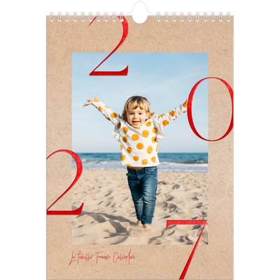 Calendrier photo A4 (20 x 30 cm) — Touches de rouge [couverture]
