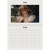 Calendrier photo A4 double (30 x 40 cm) — Ivoire simple [Mars]