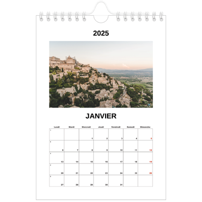 Calendrier photo A5 — Simple photo [Janvier]