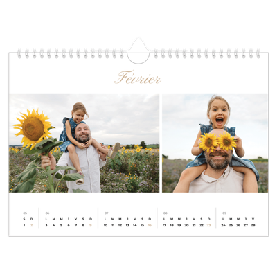 Calendrier photo A4 — Diaporama [Février]