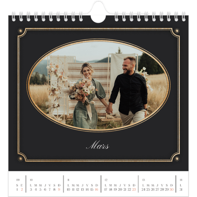Calendriers annuels carré — Classique vintage [Mars]