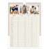 Calendrier familial A4 — Agenda palette naturelle - Famille de 3 [Mars]