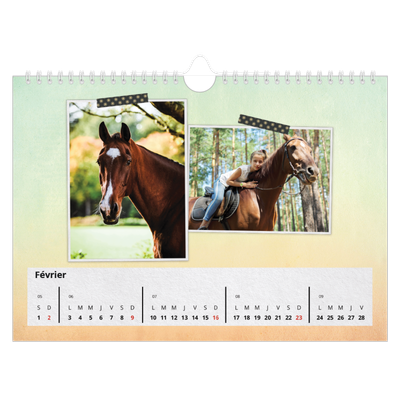 Calendrier photo A4 — Scrapbooking [Février]