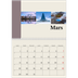 Calendrier photo A4 double (30 x 40 cm) — Vues du monde [Mars]