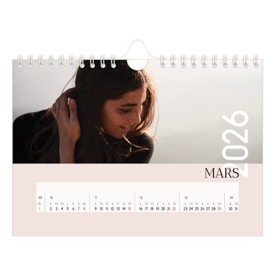 Calendrier photo A5 — Superposition [Mars]
