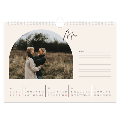 Calendrier photo A4 — Arche de souvenirs [couverture]