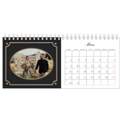 Calendrier de bureau — Classique vintage [Mars]