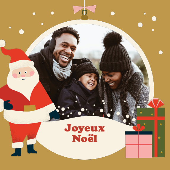 Faire-part & Cartes — Illustration Papa Noël