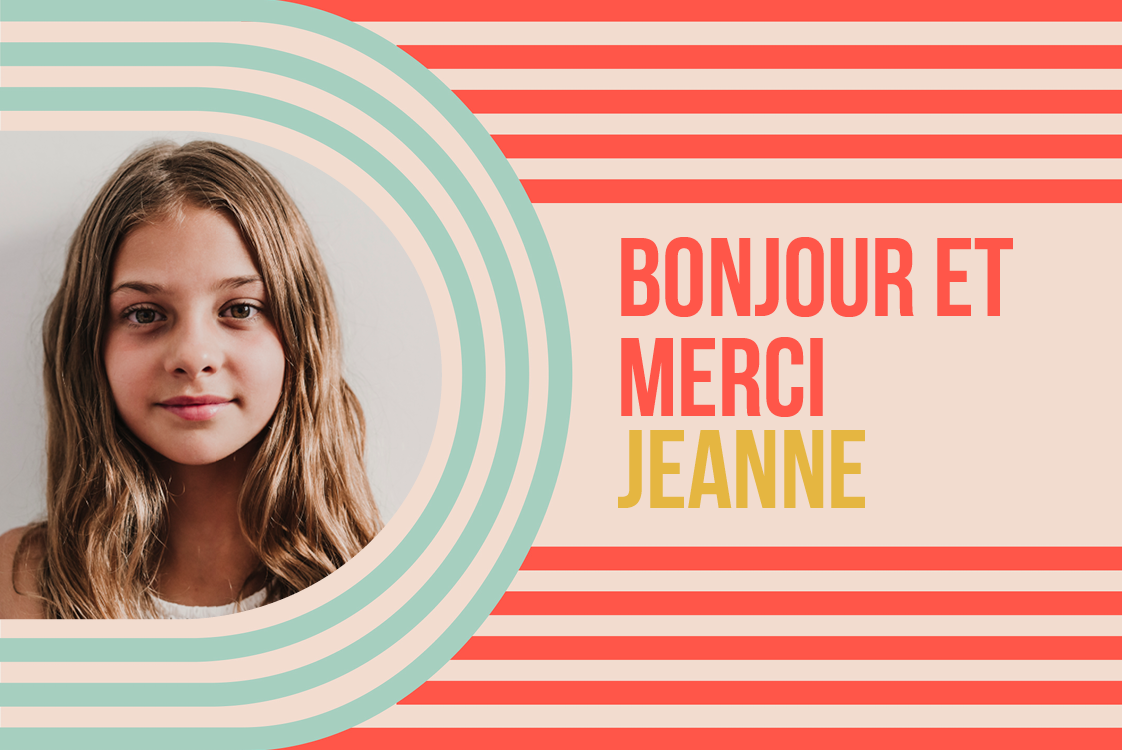 Carte de remerciement — Fun et moderne